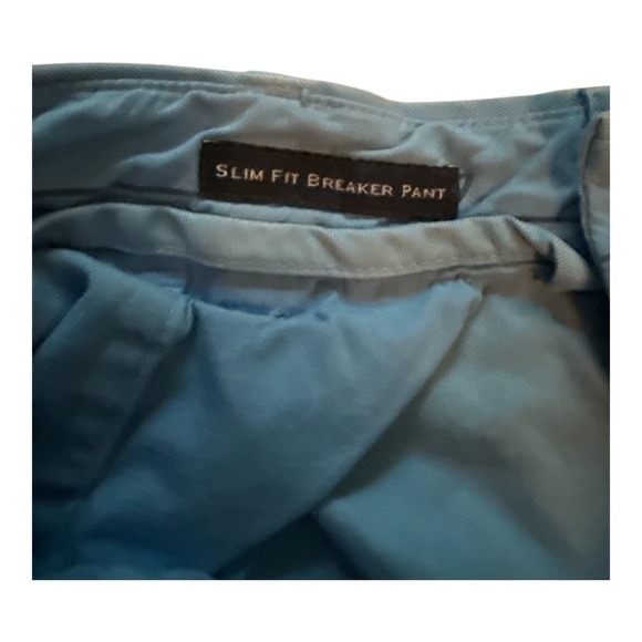 Vineyard Vines Baby Blue Slim Fit Breaker Pant By Shep and Ian Size 35x32 - Picture 3 of 4